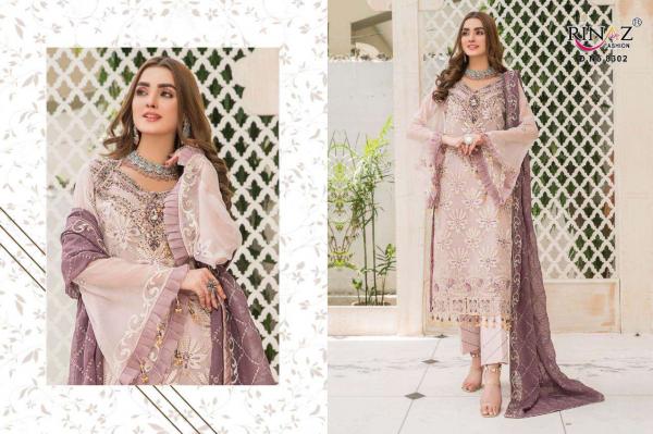 Rinaz Maryam's Gold 11 Designer Georgette Embridery Pakistani Salwar 